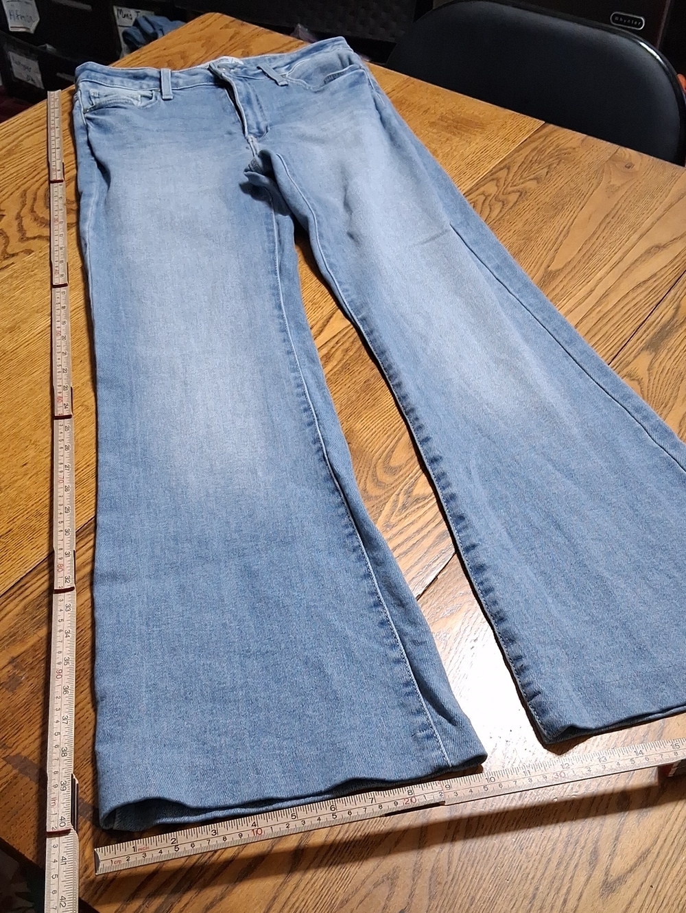 JUST BLACK Jeans Womens 28 BLUE BOOTCUT Preowned Denim BOOT CUT Flared Kick